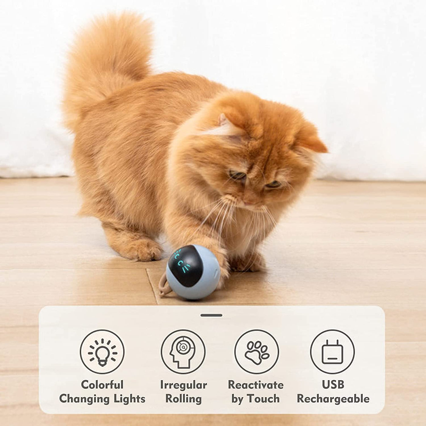 FlashChase™ Smart Interaktivt Kattelegetøj | I dag 50% rabat