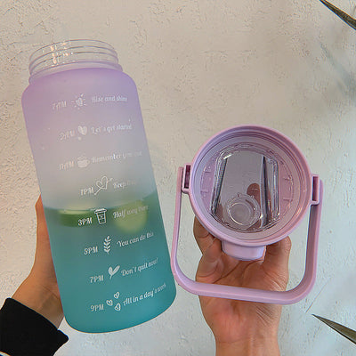 Motiverende vandflaske - 2L miljøvenlig