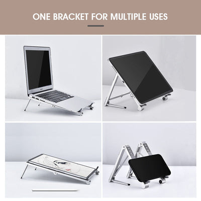 3-i-1 Mini Stativ til elektroniske enheder (iPad, bærbar computer og smartphone)
