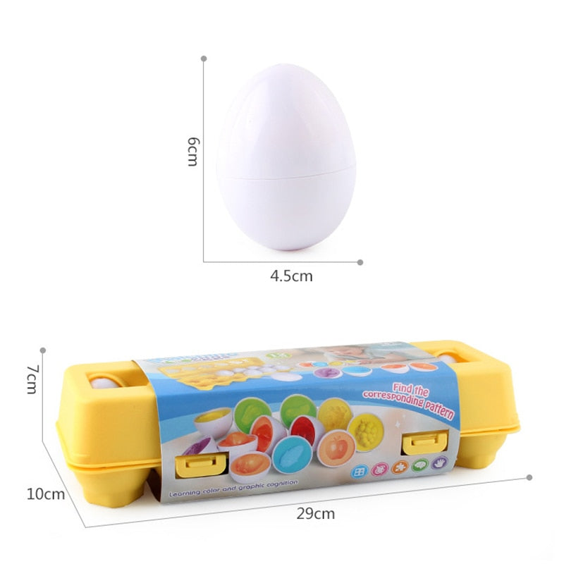 ToddleEggs™ Geometriske Montessori-æg | I dag 50% rabat