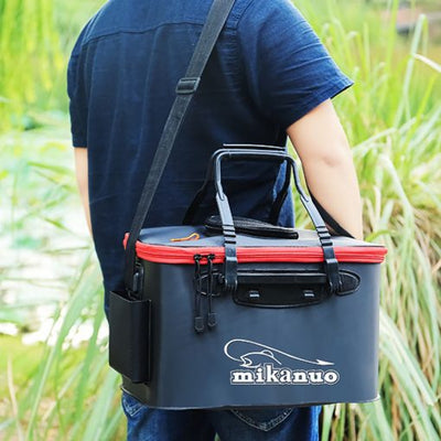 FishBox™ foldbar, vandtæt fiskespand - beholder til levende fisk - I dag 50% Rabatt