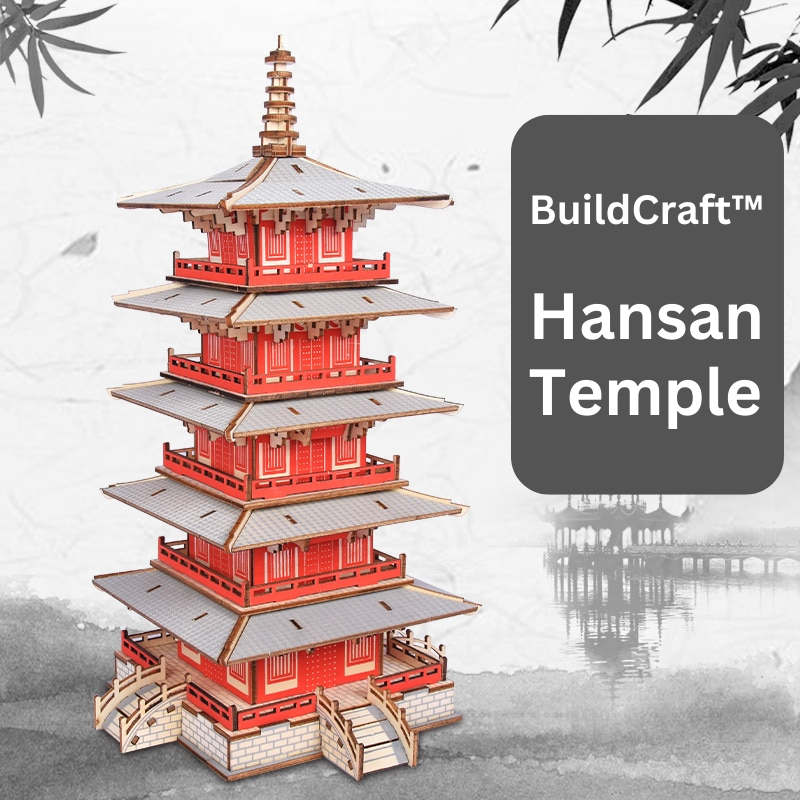 BuildCraft™ Kinesisk Tempelpuslespil i Træ