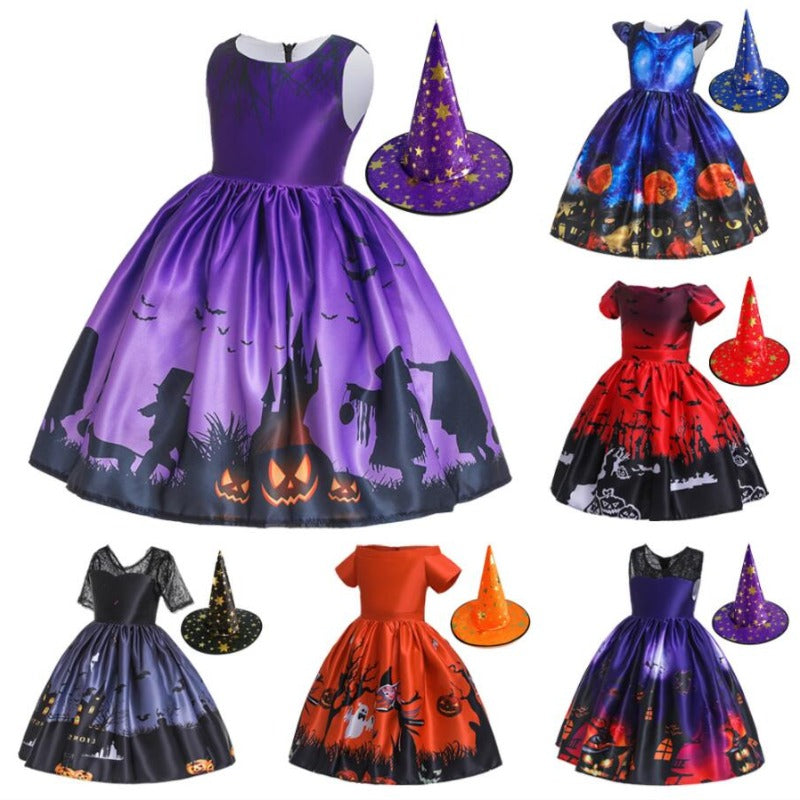 HallowFits™ Halloween Prinsesse festkjole