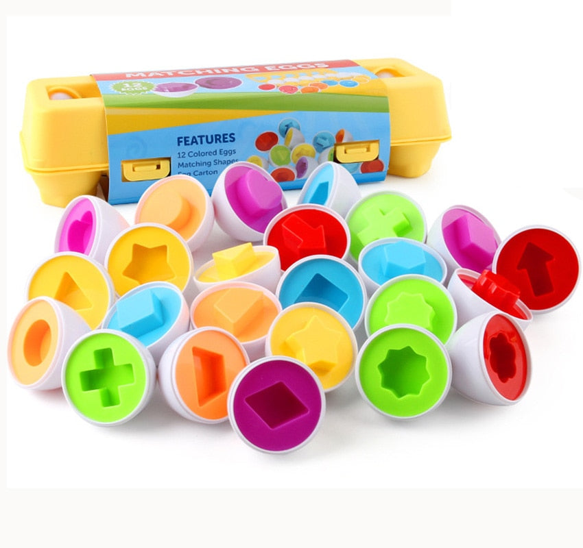 ToddleEggs™ Geometriske Montessori-æg | I dag 50% rabat