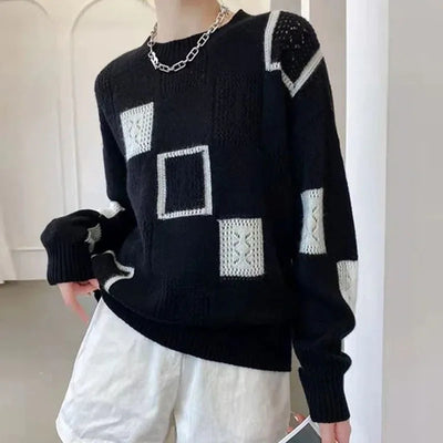 Zoe™ | Raafo Sweater med Rund Hals og Stilfuldt Print