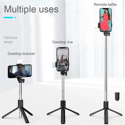 StickPro™ 6-i-1 Trådløs Bluetooth Selfie Stick