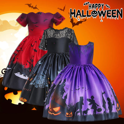 HallowFits™ Halloween Prinsesse festkjole
